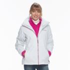 Women's Columbia Ruby River Hooded 3-in-1 Systems Jacket, Size: Medium, White