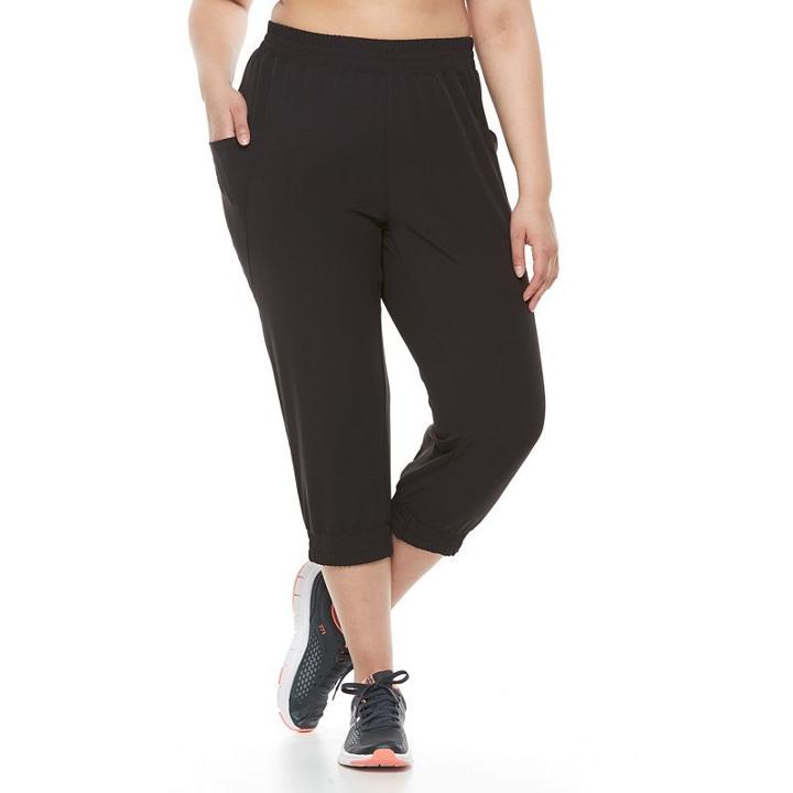 Plus Size Soybu Skim Yoga Capris, Women's, Size: 1xl, Black