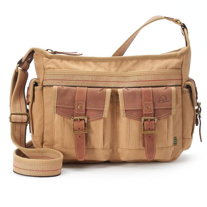 The Same Direction Leather Turtle Ridge Crossbody Bag, Adult Unisex, Brown