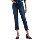 Women's Levi's 724 High-waisted Crop Jeans, Size: 27(us 4)m, Dark Blue