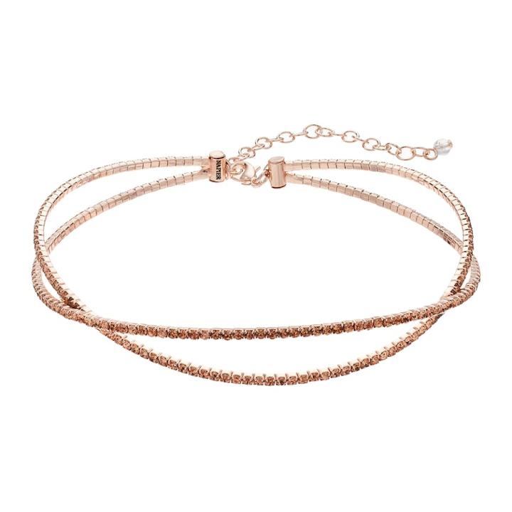 Napier Twisted Double Strand Choker Necklace, Women's, Light Pink