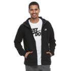 Men's Nike Full-zip Jersey Hoodie, Size: Medium, Grey (charcoal)