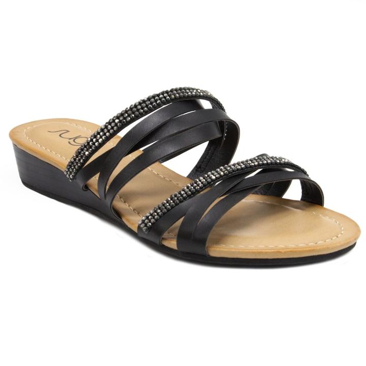 Sugar Day Off Women's Sandals, Size: Medium (9), Black