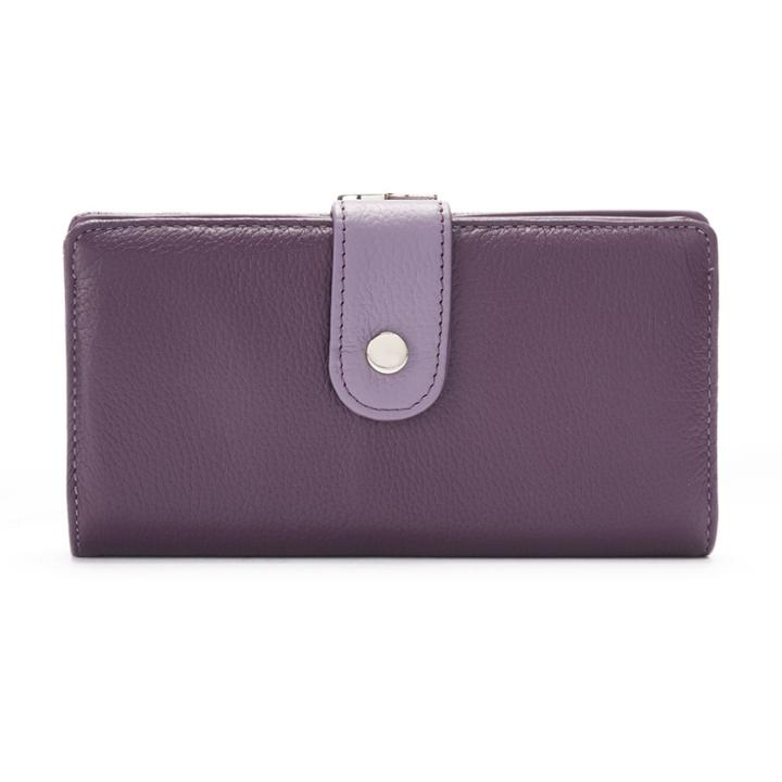 Apt. 9&reg; Soho Leather Rfid-blocking Tab Clutch, Women's, Purple