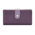 Apt. 9&reg; Soho Leather Rfid-blocking Tab Clutch, Women's, Purple