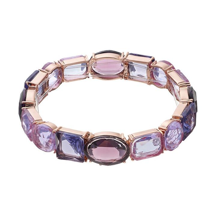 Jennifer Lopez Geometric Stone Stretch Bracelet, Women's, Purple Oth