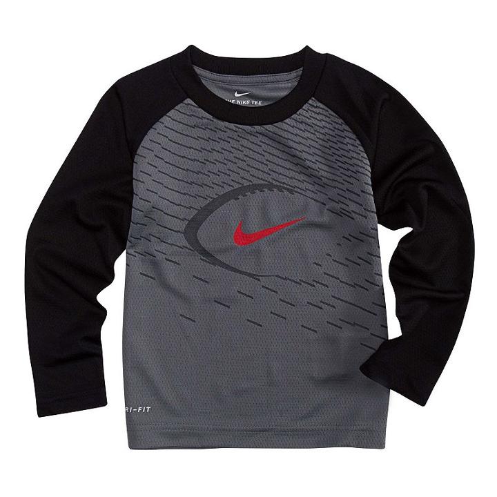 Boys 4-7 Nike Dri-fit Raglan Football Tee, Size: 7, Grey Other