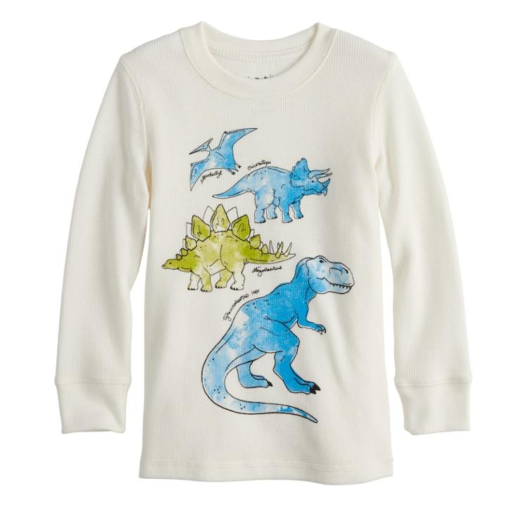 Toddler Boy Jumping Beans&reg; Thermal Graphic Tee, Size: 5t, White