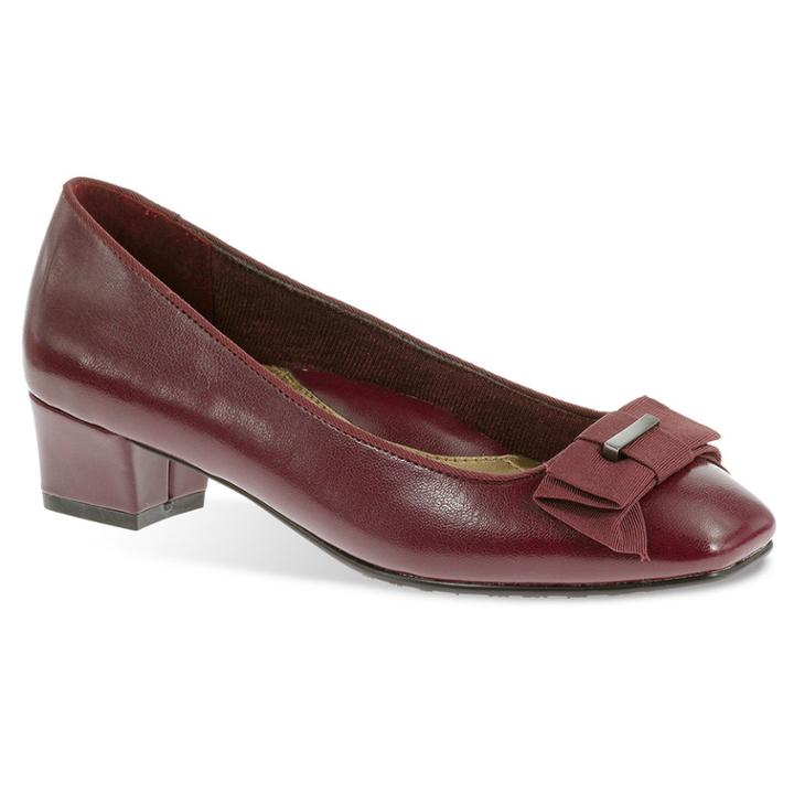 Soft Style By Hush Puppies Sharyl Women's Bow Dress Heels, Size: Medium (6), Dark Red