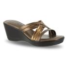 Tuscany By Easy Street Luisa Women's Wedge Sandals, Size: Medium (9), Brown Oth