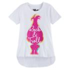 Girls 7-16 Dreamworks Trolls Poppy Rock & Troll High-low Graphic Tee, Size: Large, White