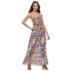 Juniors' Mason & Belle Smocked Halter Maxi Dress, Girl's, Size: Large, Orange Oth