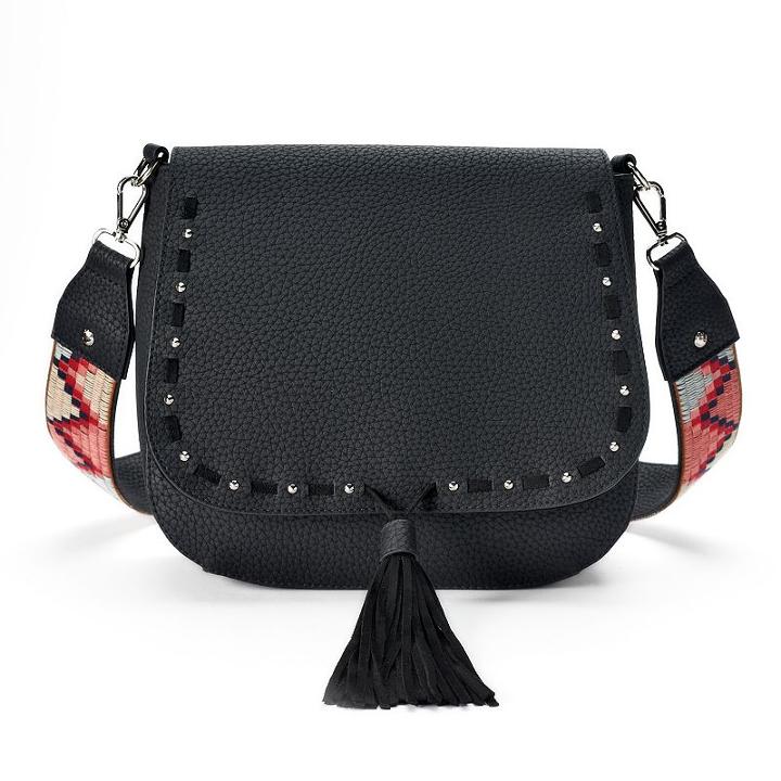 Madden Nyc Stella Pebbled Crossbody Saddle Bag, Women's, Oxford