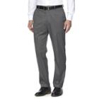 Men's Croft & Barrow&reg; True Comfort Stretch Classic-fit Flat-front Suit Pants, Size: 36x30, Grey