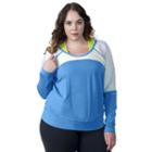 Plus Size Soybu Suzette Dolman Raglan Yoga Top, Women's, Size: 2xl, Blue Other