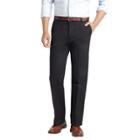 Big & Tall Izod Twill Flat-front Pants, Men's, Size: 44x30, Black