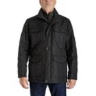 Men's Towne By London Fog Regular-fit Quilted Field Coat, Size: Xl, Black