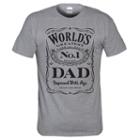 Men's World's No. 1 Dad Tee, Size: Xl, Med Grey