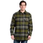 Men's Stanley Plaid Sherpa-lined Flannel Shirt Jacket, Size: Large, Green