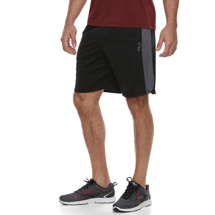 Men's Fila Core Training Shorts, Size: Large, Black