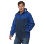 Men's Columbia Weather Drain Interchange Colorblock 3-in-1 Hooded Jacket, Size: Small, Blue