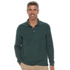 Men's Croft & Barrow&reg; Classic-fit Stretch Pique Polo, Size: Large, Dark Green