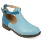 Journee Collection Regina Girls' Ankle Boots, Size: 11, Blue
