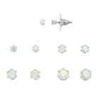 Apt. 9&reg; Cubic Zirconia Round Stud Earring Set, Women's, Silver