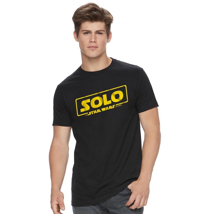 Men's Han Solo Movie Logo Tee, Size: Small, Black