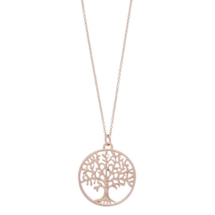 Lc Lauren Conrad Tree Of Life Pendant Necklace, Women's, Light Red