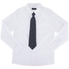 Boys 4-7 French Toast Poplin Button-down Shirt With Tie, Boy's, Size: 5, White
