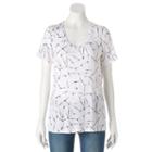 Women's Apt. 9&reg; Essential V-neck Tee, Size: Xs, Natural