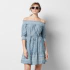 Women's Sonoma Goods For Life&trade; Off-the-shoulder Chambray Shift Dress, Size: Large, Med Blue