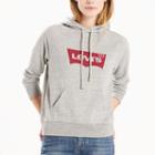 Women's Levi's&reg; Logo Pullover Hoodie, Size: Large, Grey