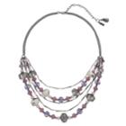 Simply Vera Vera Wang Purple Bead Multi Strand Necklace, Women's