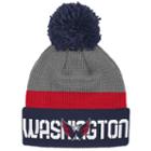 Reebok, Adult Washington Capitals Cuffed Pom Knit Hat, Grey