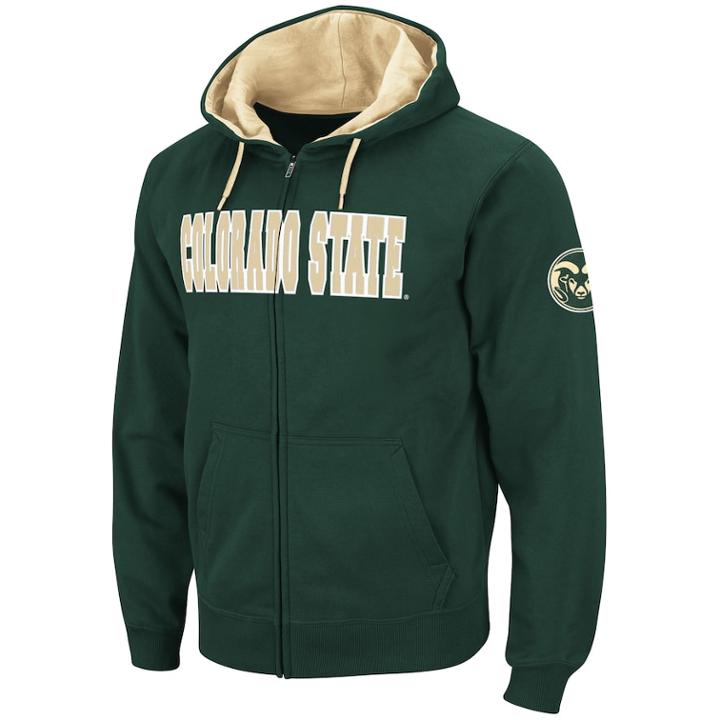 Men's Colorado State Rams Fleece Hoodie, Size: Xl, Dark Green