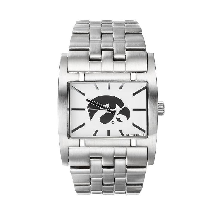 Rockwell Iowa Hawkeyes Apostle Stainless Steel Watch - Men, Silver