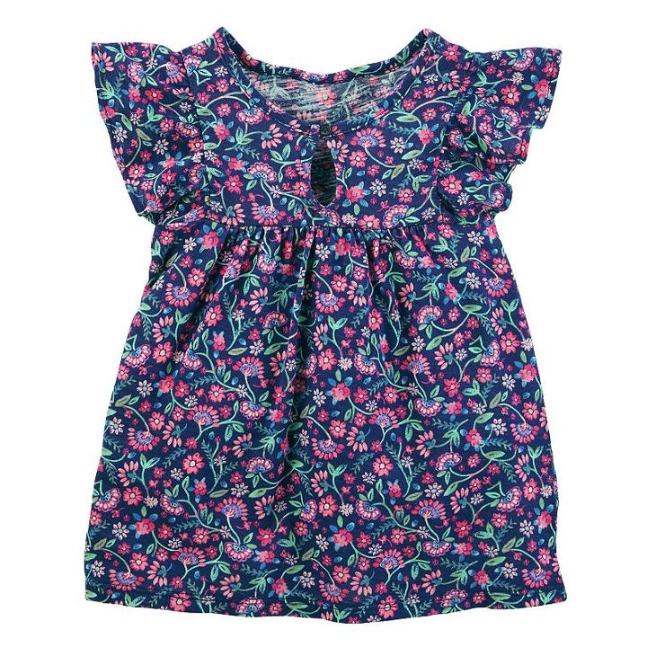Girls 4-12 Oshkosh B'gosh&reg; Floral Keyhole Top, Size: 8, Ovrfl Oth