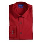 Men's Apt. 9&reg; Slim-fit Flex Collar Dress Shirt, Size: 17.5 36/37, Med Red