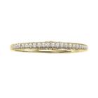 Simply Vera Vera Wang 14k Gold 1/10-ct. T.w. Diamond Band Ring, Adult Unisex, Size: 7, White