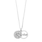 Timeless Sterling Silver Sisters Forever Pendant Necklace, Women's
