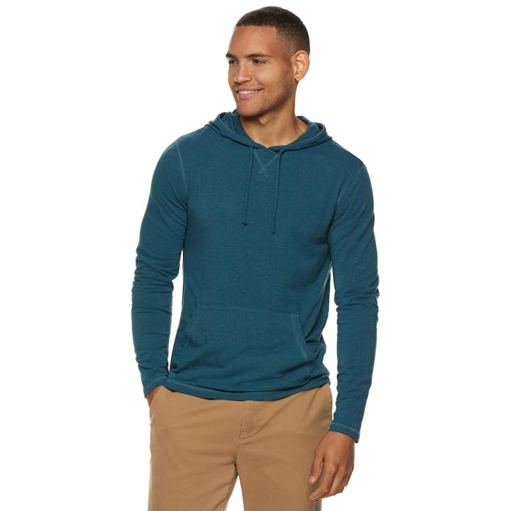 Men's Sonoma Goods For Life&trade; Modern-fit Supersoft Hoodie Tee, Size: Xl, Med Blue