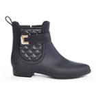 Henry Ferrera Clarity Sky Women's Water-resistant Quilted Rain Boots, Size: 8, Black