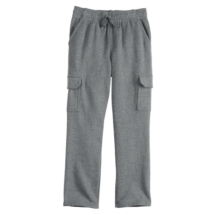 Boys 4-12 Jumping Beans&reg; Fleece Cargo Pants, Size: 12, Med Grey