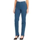 Petite Gloria Vanderbilt Amanda Classic High Waisted Tapered Jeans, Women's, Size: 12 Petite, Light Blue