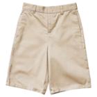 Boys 4-20 French Toast School Uniform Flat-front Adjustable-waist Shorts, Size: 16, Beig/green (beig/khaki)
