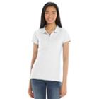 So&reg; Solid School Uniform Juniors' Polo, Girl's, Size: Small, White