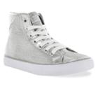 Gotta Flurt Disco Ii Girls' Sequin High-top Sneakers, Girl's, Size: 4, Silver