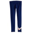 Girls 7-16 Nike Favorites Rainbow Swoosh Leggings, Size: Large, Blue